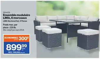 Patrick Morin LIMA Sectional Set, 6 Pieces offer