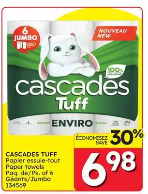 Rossy CASCADES TUFF Paper towels offer