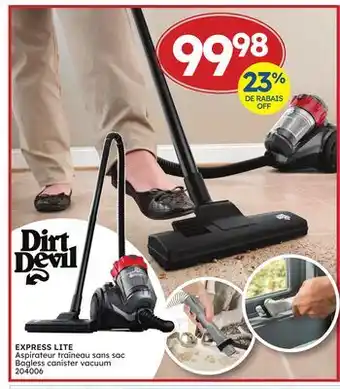 Rossy EXPRESS LITE Bagless canister vacuum offer