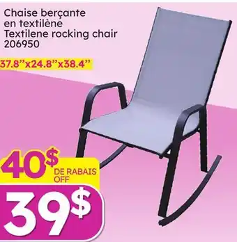 Rossy Textilene rocking chair offer