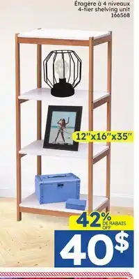 Rossy 4-tier shelving unit offer