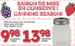 Rossy Glass jars with lids offer
