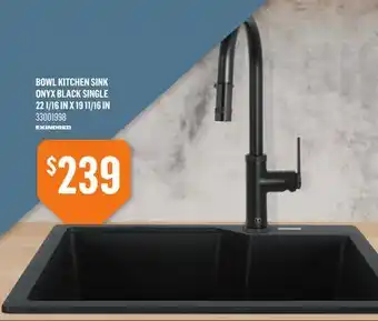 Canac Bowl Kitchen Sink Onyx black offer