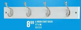 Canac 4-Hook Coat Rack 17 3/4 in offer