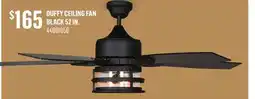 Canac Duffy Ceiling Fan Black 52 in offer