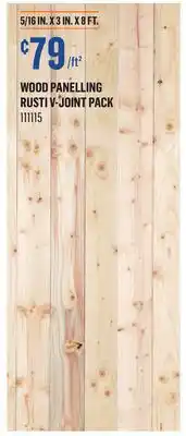 Canac Wood Panelling offer