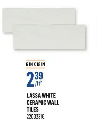 Canac Lassa White Ceramic Wall Tiles offer