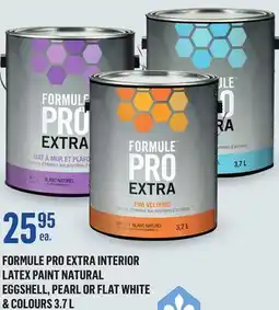 Canac Formule Pro Extra Flat Interior Latex Paint Natural White & Colours 3.7 L offer
