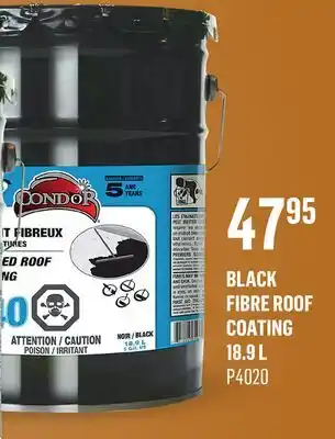 Canac Black Fibre Roof Coating 18.9 L offer