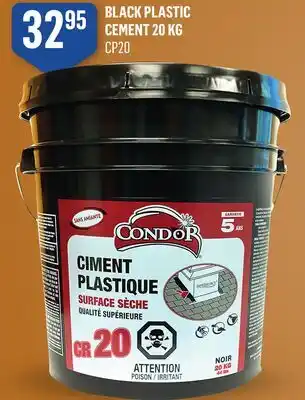 Canac Black Plastic Cement 20 kg offer