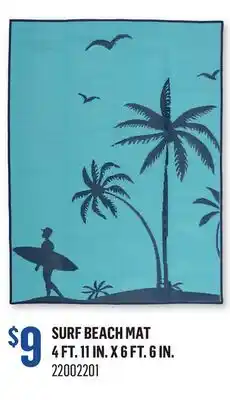 Canac Surf Beach Mat 4 ft. 11 in. x 6 ft. 6 in offer