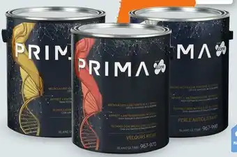 Canac Prima Flat Interior Latex Paint Ultimate White 3.78 L offer