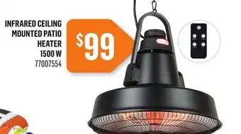 Canac Infrared Ceiling Mounted Patio Heater offer