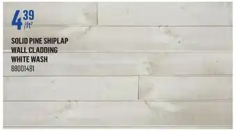 Canac Solid Pine Shiplap Wall Cladding offer