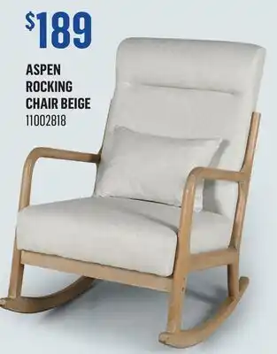 Canac Aspen Rocking Chair Beige offer