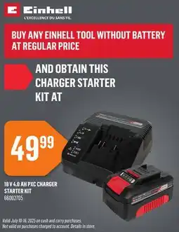 Canac 18 V 4.0 Ah PXC Charger Starter Kit offer