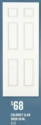 Canac Colonist Slab Door offer