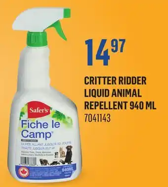 Canac Critter Ridder Liquid Animal Repellent 940 ml offer