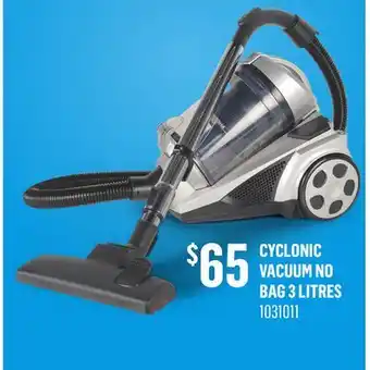 Canac Cyclonic Vacuum No Bag 3 Litres offer