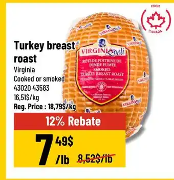 Mayrand Turkey breast roast Virginia Canada offer