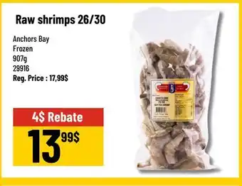 Mayrand Easy to Peel Raw Shrimp 26/30 2lb Anchors Bay offer
