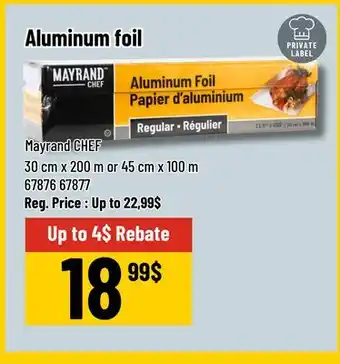 Mayrand Aluminum foil Mayrand CHEF offer
