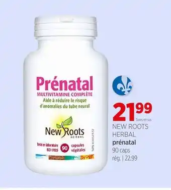 Avril NEW ROOTS HERBAL prénatal offer