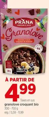 Avril Granolove croquant bio offer