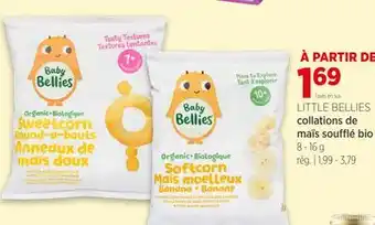 Avril LITTLE BELLIES collations de maïs soufflé bio offer