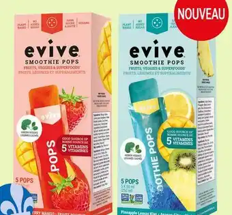 Avril EVIVE smoothies pops offer