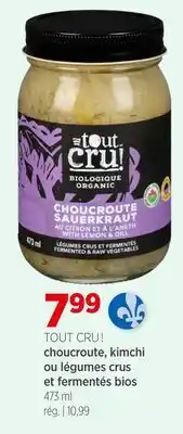 Avril choucroute, kimchi ou légumes crus et fermentés bios offer