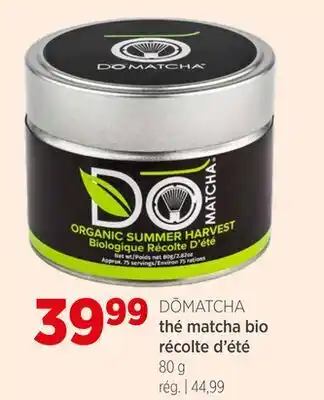 Avril DŌMATCHA Thé matcha bio récolte d'été offer