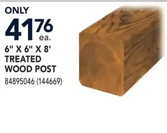 RONA 6 X 6 X 8' TREATED WOOD POST offer
