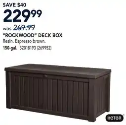 RONA ROCKWOOD DECK BOX offer