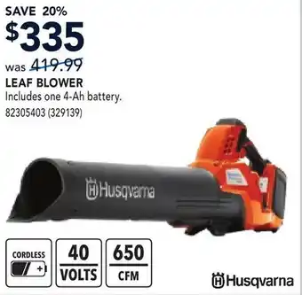 RONA HUSQVARNA LEAF BLOWER offer