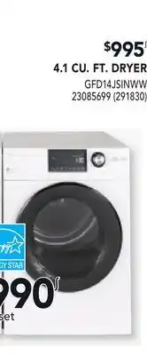 RONA GE APPLIANCES 4.1 CU. FT. DRYER offer