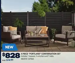 RONA 4-PIECE PORTLAND CONVERSATION SET offer
