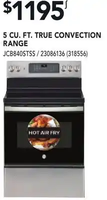 RONA GE 5 CU. FT. TRUE CONVECTION RANGE offer
