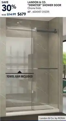 RONA LANDON & CO. DEMETER SHOWER DOOR offer