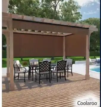 RONA 8' x 6' COOLAROO outdoor roller shades offer