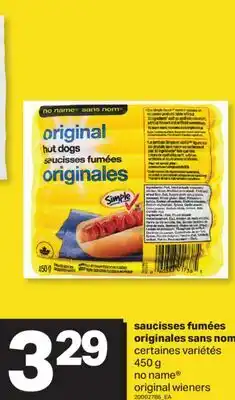 L'Intermarché SAUCISSES FUMÉES ORIGINALES | ORIGINAL WIENERS, 450 G offer