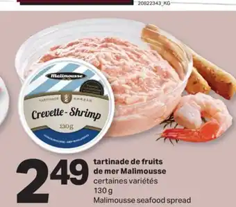 L'Intermarché TARTINADE DE FRUITS DE MER | SEAFOOD SPREAD, 130 G offer