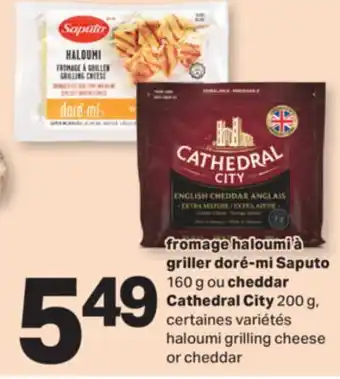 L'Intermarché FROMAGE HALOUMI À GRILLER DORÉ-MI, 160 G OU, OU CHEDDAR, 200 G | HALOUMI GRILLING CHEESE offer