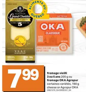 L'Intermarché FROMAGE 3 OU 5 ANS, 200 G OU FROMAGE AGROPUR, 190 g | CHEESE OR AGROPUR offer