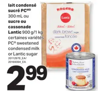 L'Intermarché LAIT CONDENSÉ, 300 ML OU SUCRE OU CASSONADE, 900 G/1 KG | SWEETENED CONDENSED MILK OR SUGAR offer