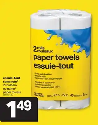 L'Intermarché ESSUIE-TOUT | PAPER TOWELS, 2 ROULEAUX offer
