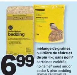 L'Intermarché MÉLANGE DE GRAINES OU LITIÈRE DE CÈDRE ET DE PIN | SEED MIX OR CEDAR & PINE BEDDING, 4 KG offer