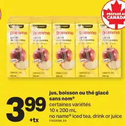 L'Intermarché JUS, BOISSON OU THÉ GLACÉ | ICED TEA, DRINK OR JUICE, 10 X 200 ML offer