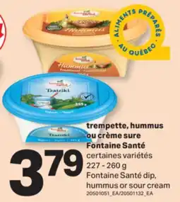 L'Intermarché TREMPETTE, HUMMUS OU CRÈME SURE | DIP, HUMMUS OR SOUR CREAM, 227 - 260 G offer