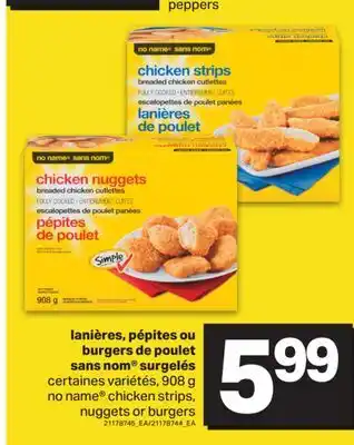 L'Intermarché LANIÈRES, PÉPITES OU BURGERS DE POULET | CHICKEN STRIPS, NUGGETS OR BURGERS, 908 G offer